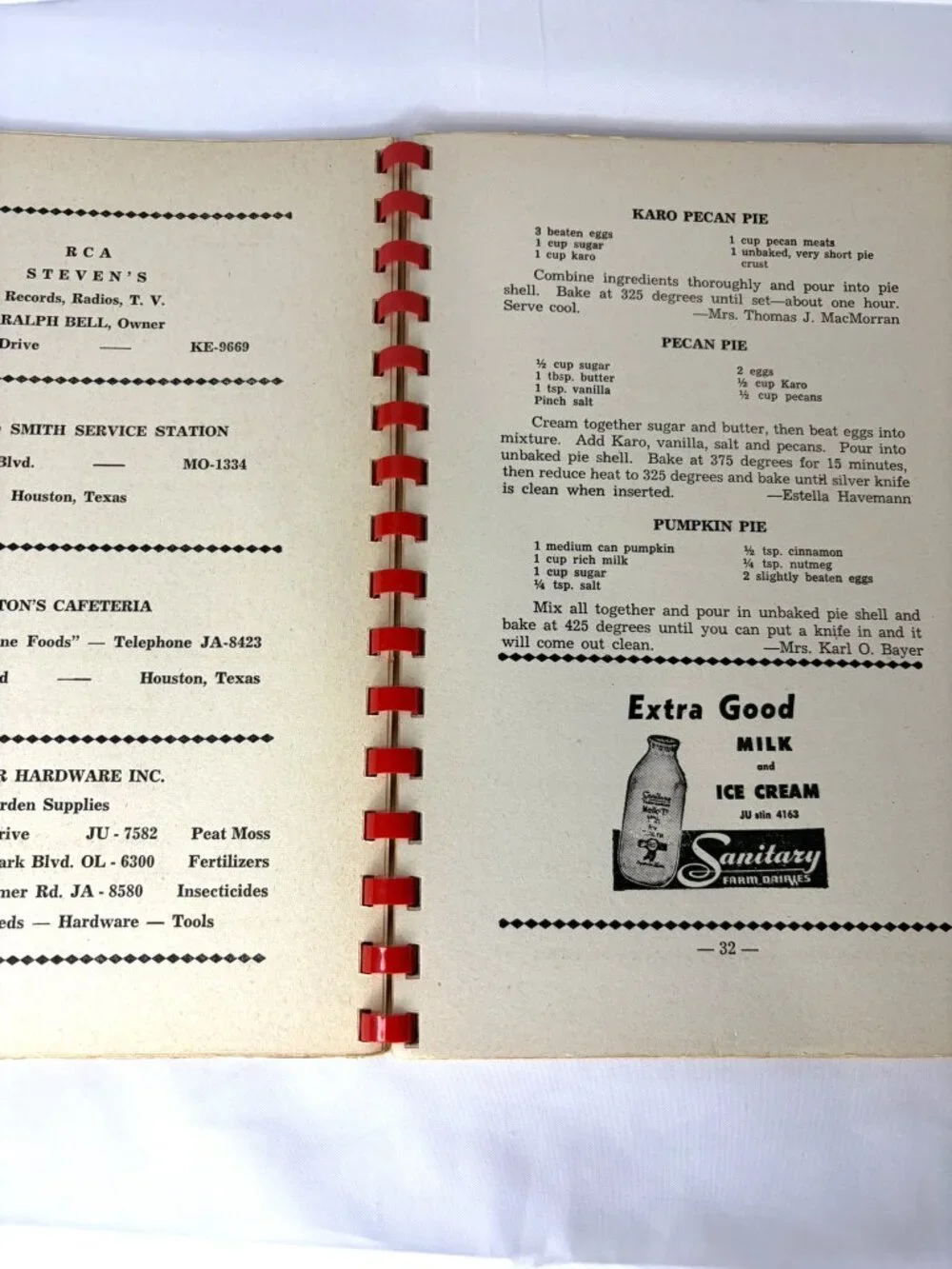 Vintage MCM Kitchen Klassics Cookbook West University Methodist Church Texas